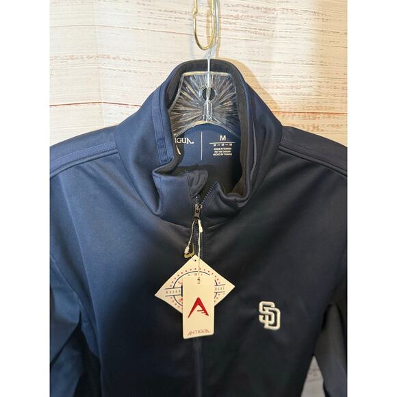San Diego Padres Antigua Men’s Golf Jacket | Navy | Size M | MLB Licensed - Picture 5 of 5